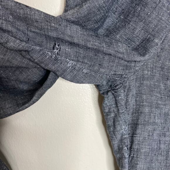 Soft Surrounding 100% Linen Pants MEDIUM High Rise Wide Leg Pull On Woven Casual - Picture 9 of 9